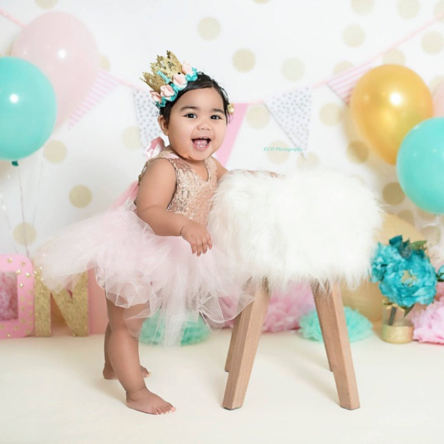 Pink and Sequins Romper with Romantic Tutu - Image 2