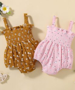 Gorgeous mustard floral bloomer with big bow - Image 3