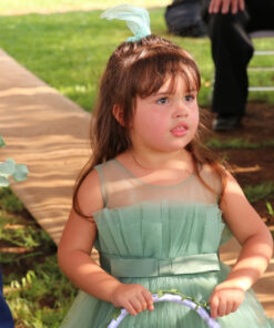 Alternative view of Sage Green Ruffle Special Occasions Dress