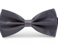 Charcoal Silk Bowtie