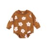 Tan flower romper