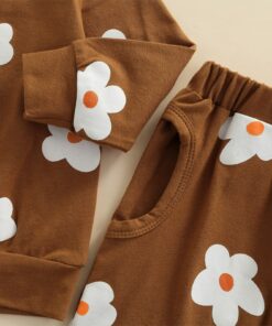 Tan flower tracksuit - Image 4