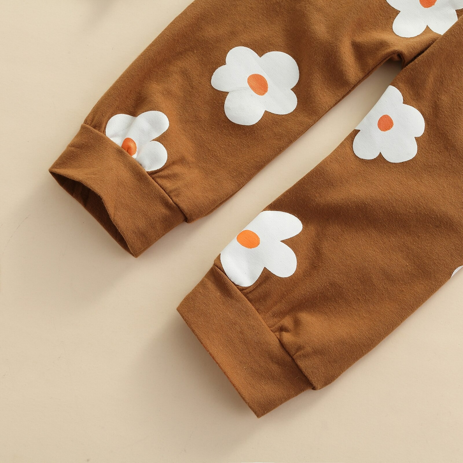 Tan flower tracksuit - Image 3