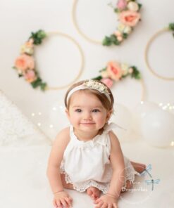 White Lace Boho Romper - Image 4