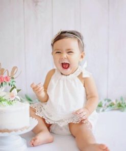 White Lace Boho Romper - Image 7