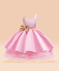 Alternative view of Pink Special Occasions Dress and Gold Bow