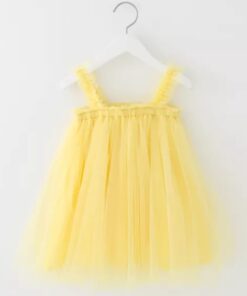 Pale Yellow Tulle Dress - Image 3