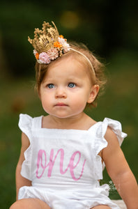 First Birthday White Romper - Image 3