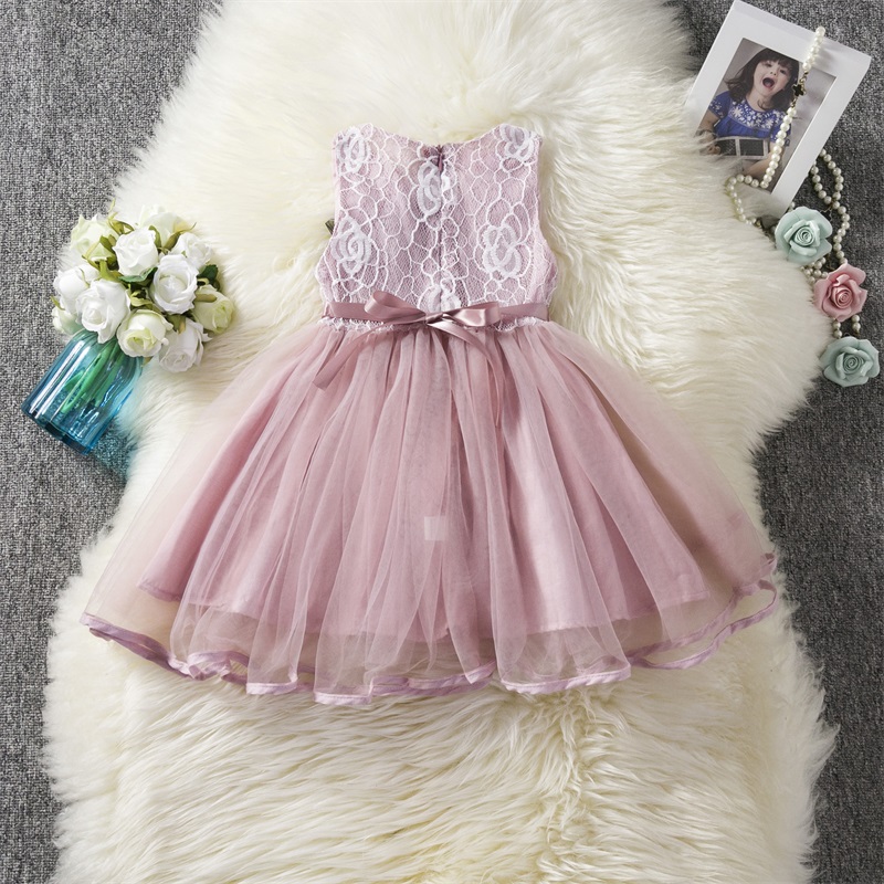 Frills and Flowers Dusty Pink Dress - Image 2