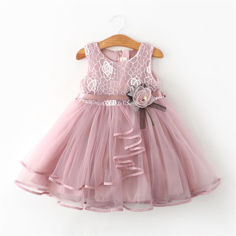 Frills and Flowers Dusty Pink Dress