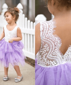 Lace Purple Tutu Dress