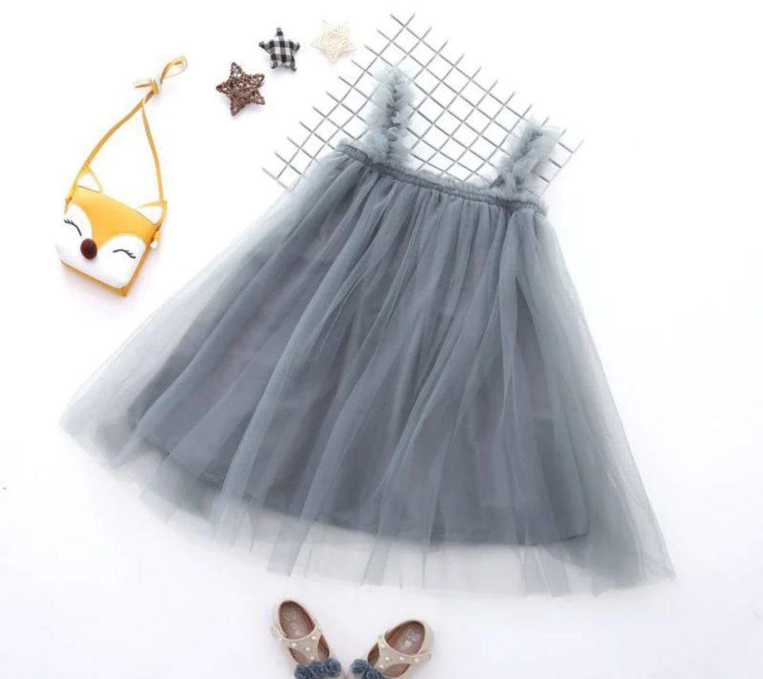 Gray Tulle Dress - Image 10