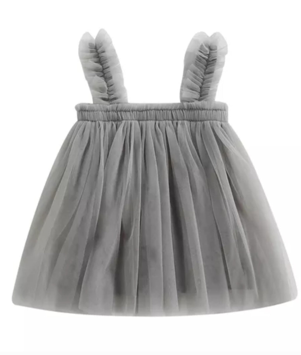 Gray Tulle Dress - Image 7