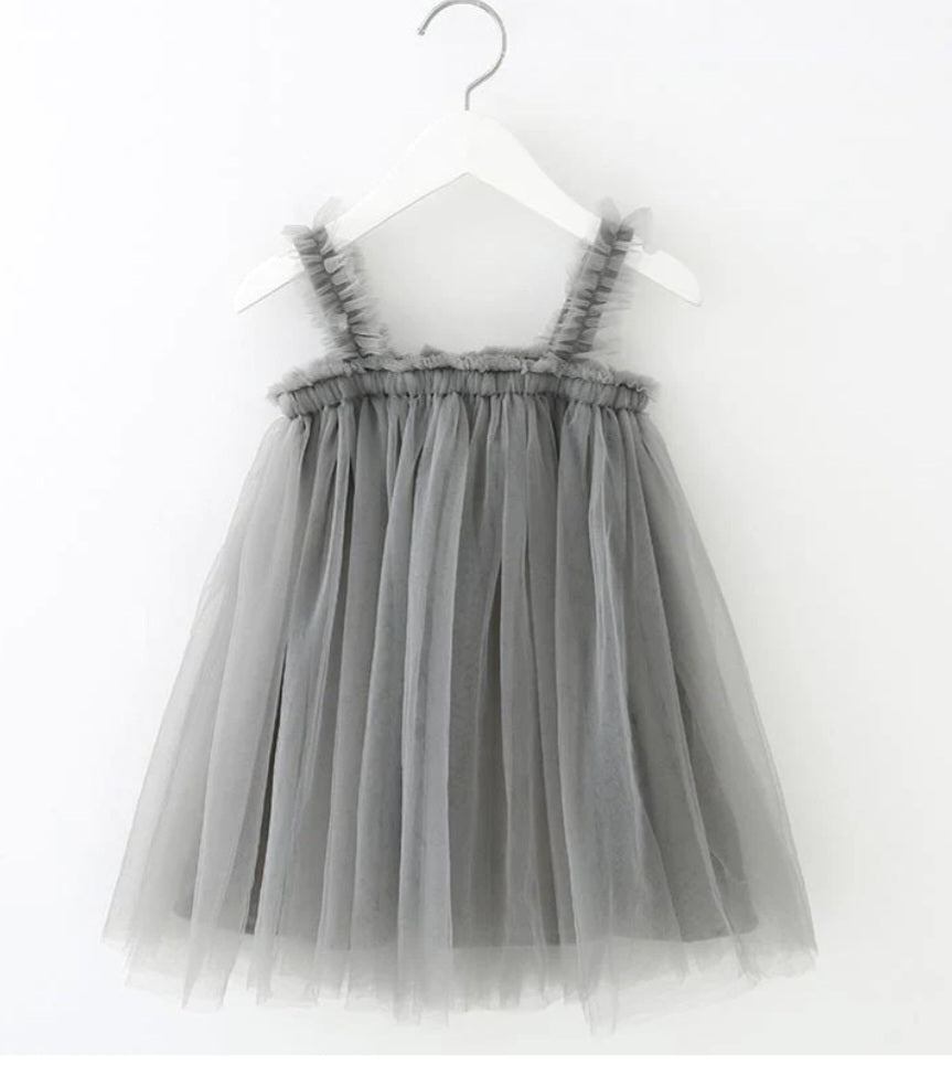 Gray Tulle Dress - Image 4