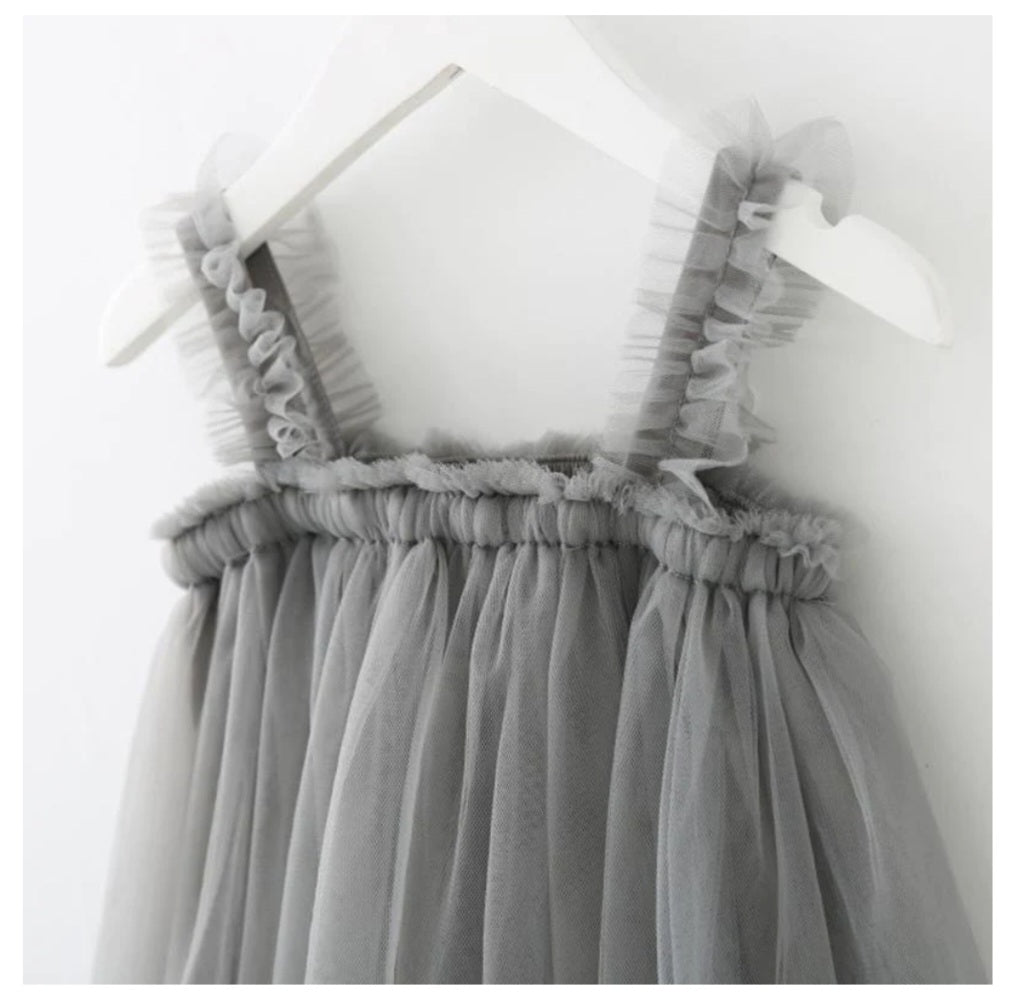 Gray Tulle Dress - Image 15