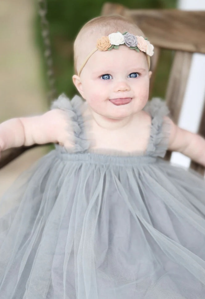 Gray Tulle Dress - Image 14
