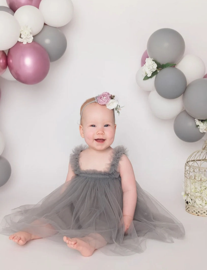 Gray Tulle Dress - Image 13