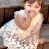 Vintage Lace Romper Ivory