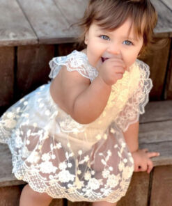 Vintage Lace Romper Ivory