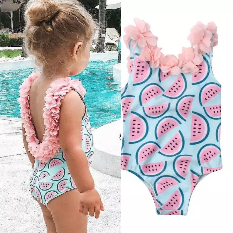 Watermelon Ruffle Swimsuit - Image 4