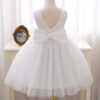 White Special Occasions Dress with Pearls
