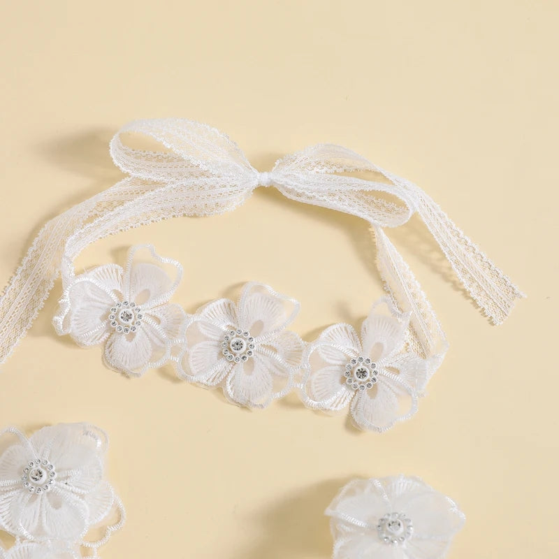 White Tulle Romper Dress - Image 4