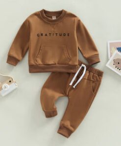 Toffee Gratitude Crewnek Tracksuit - Image 5