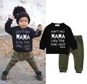 Aint No Mama Like The One I Got, Long Sleeve Crew Top and Pants
