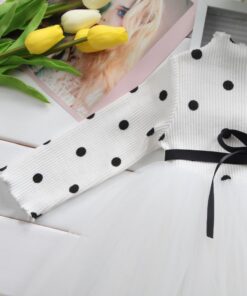 Winter polka tulle dress - Image 4